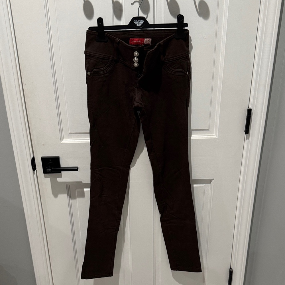 Brown U-Turn Butt Lift Women's Jeggings